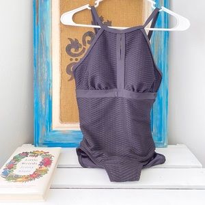 Land’s End, Black One-Piece Bathing Suit, size S